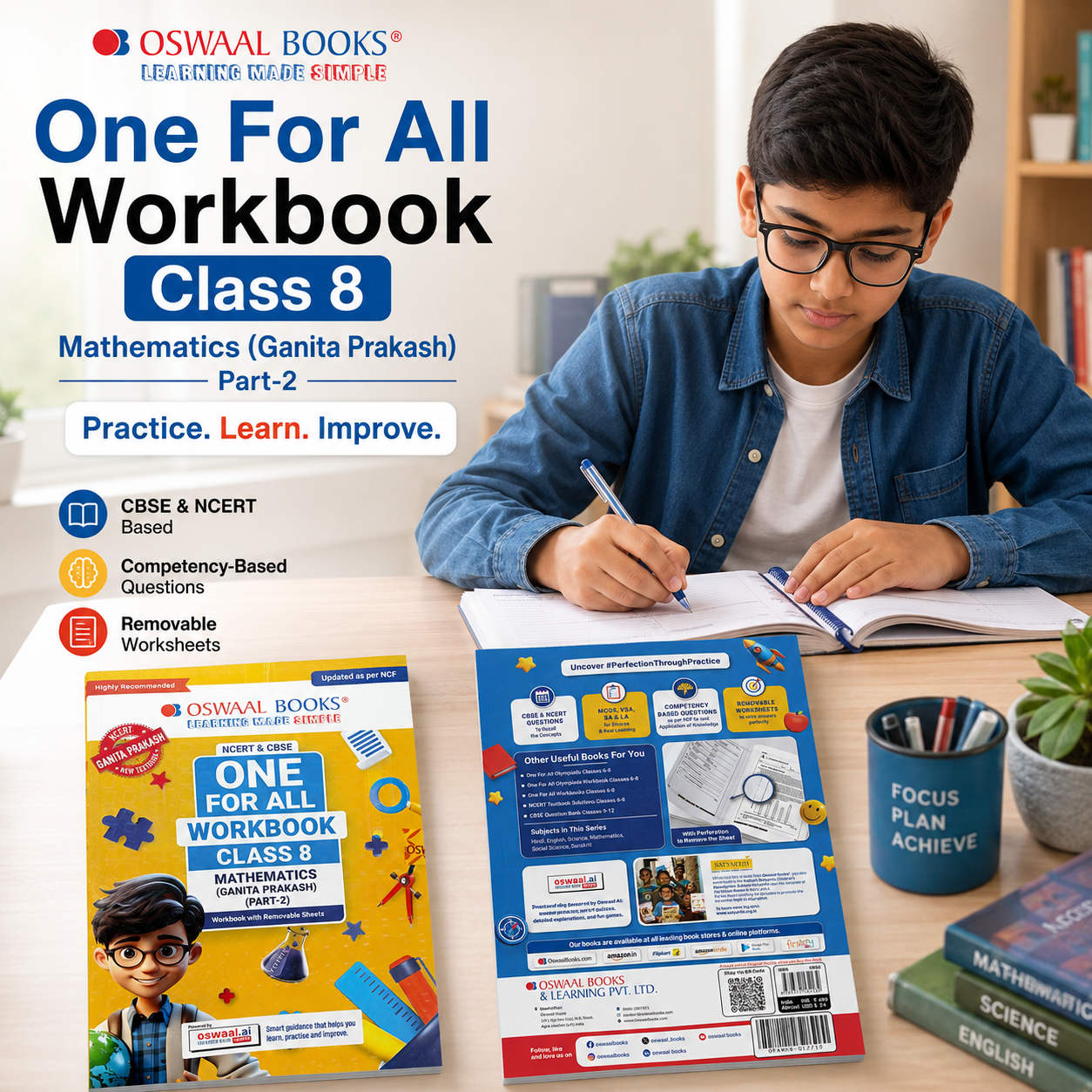 Oswaal One For All Workbook – Class 8 Mathematics (Ganita Prakash) Part-2 - Image 5