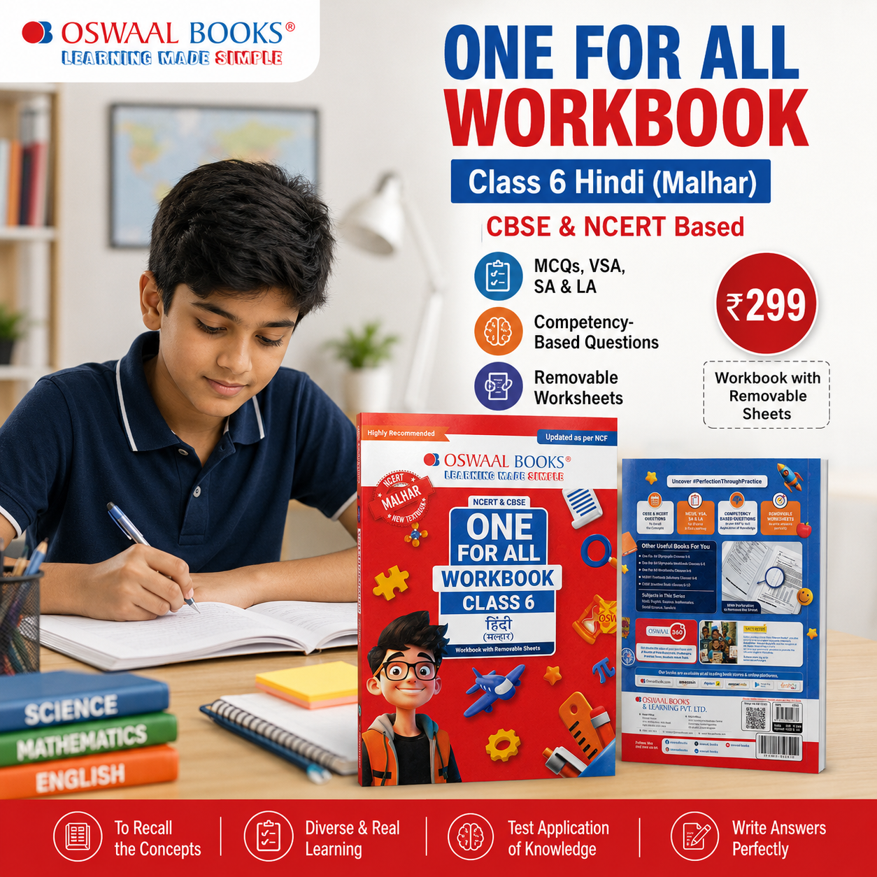 Oswaal One For All Workbook – Class 6 Hindi (Malhar) - Image 5