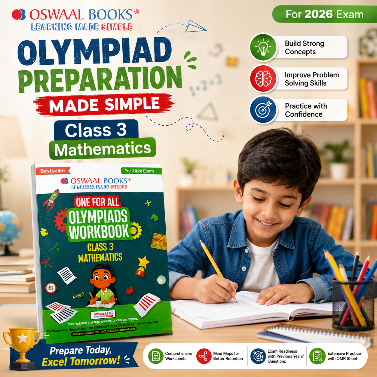 Oswaal One For All Olympiads Workbook – Class 3 Mathematics - Image 5