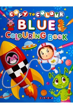 Copy to Colour – Blue Colouring Book