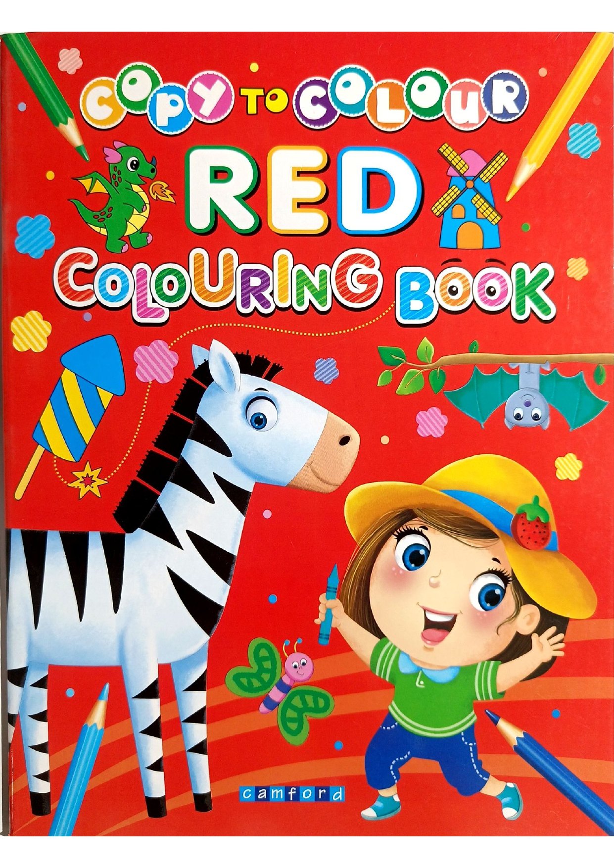 Copy to Colour – Red Colouring Book