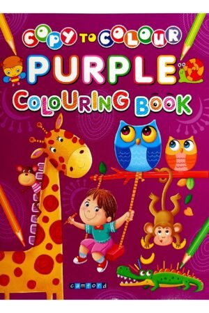 Copy to Colour – Purple Colouring Book