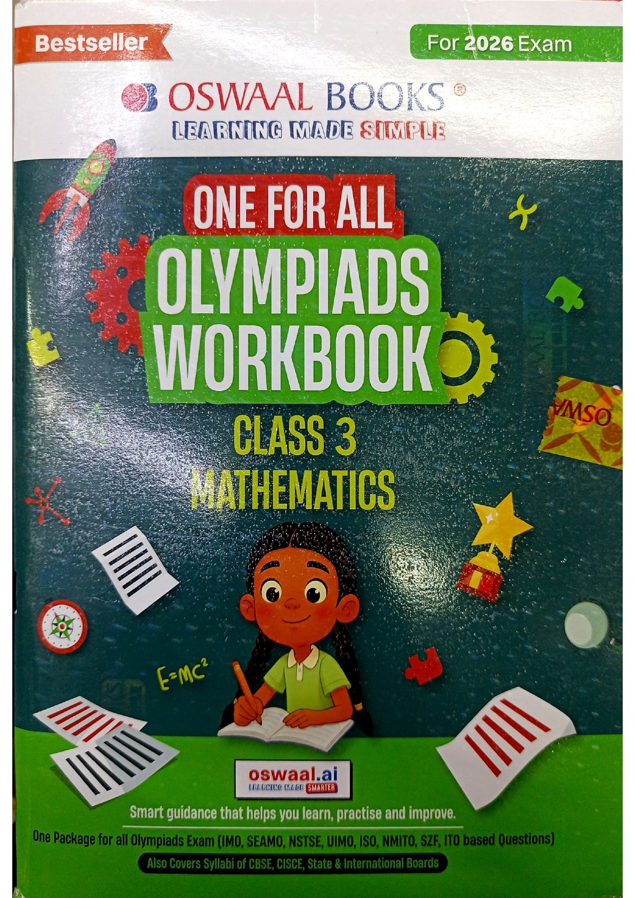 Oswaal One For All Olympiads Workbook – Class 3 Mathematics
