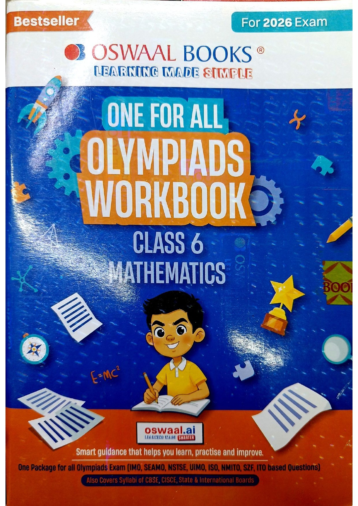 Oswaal One For All Olympiads Workbook – Class 6 Mathematics