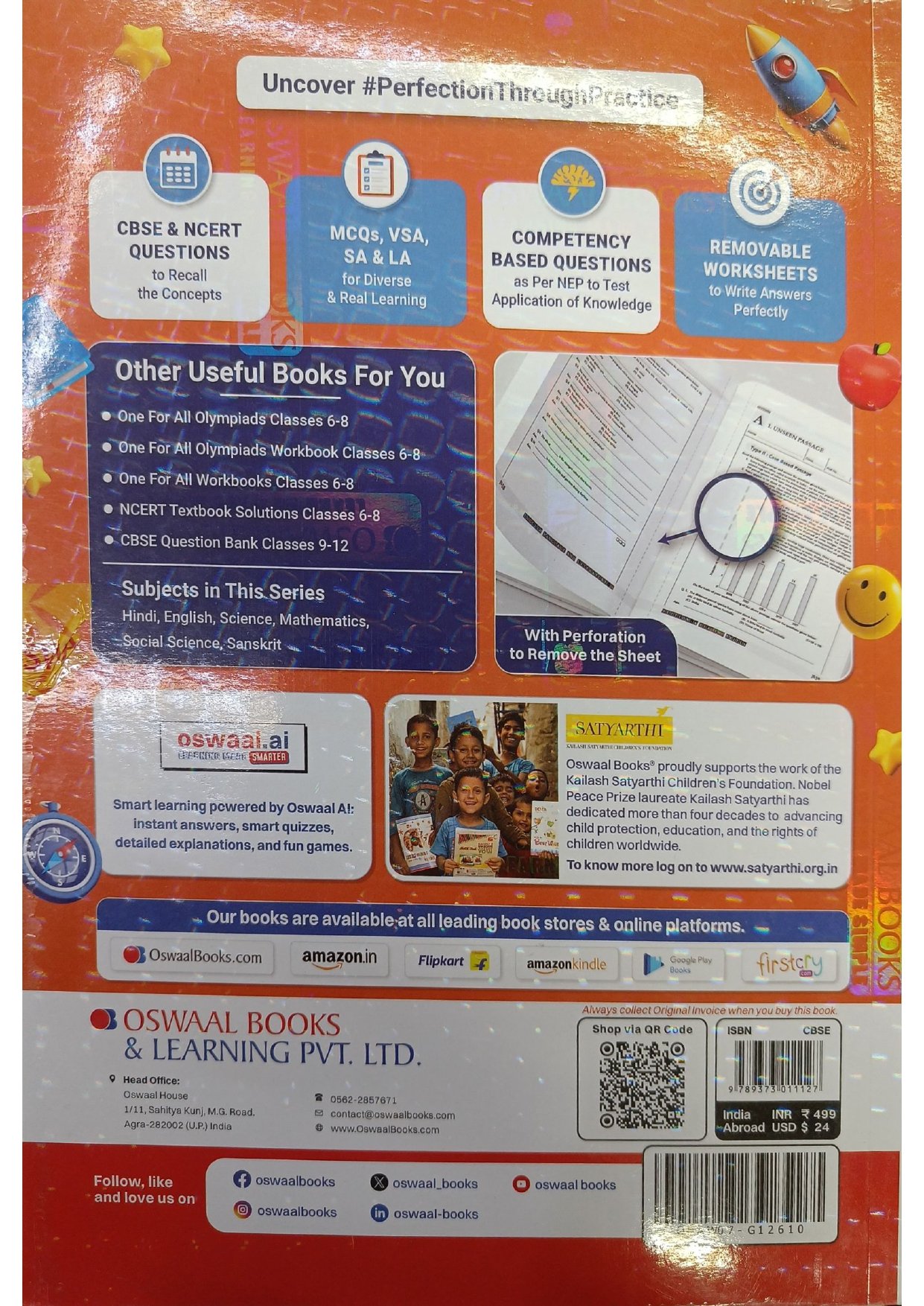 Oswaal One For All Workbook – Class 7 Mathematics (Ganita Prakash) Part-2 - Image 2