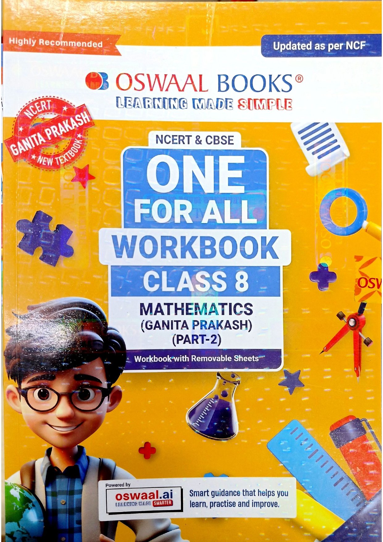Oswaal One For All Workbook – Class 8 Mathematics (Ganita Prakash) Part-2