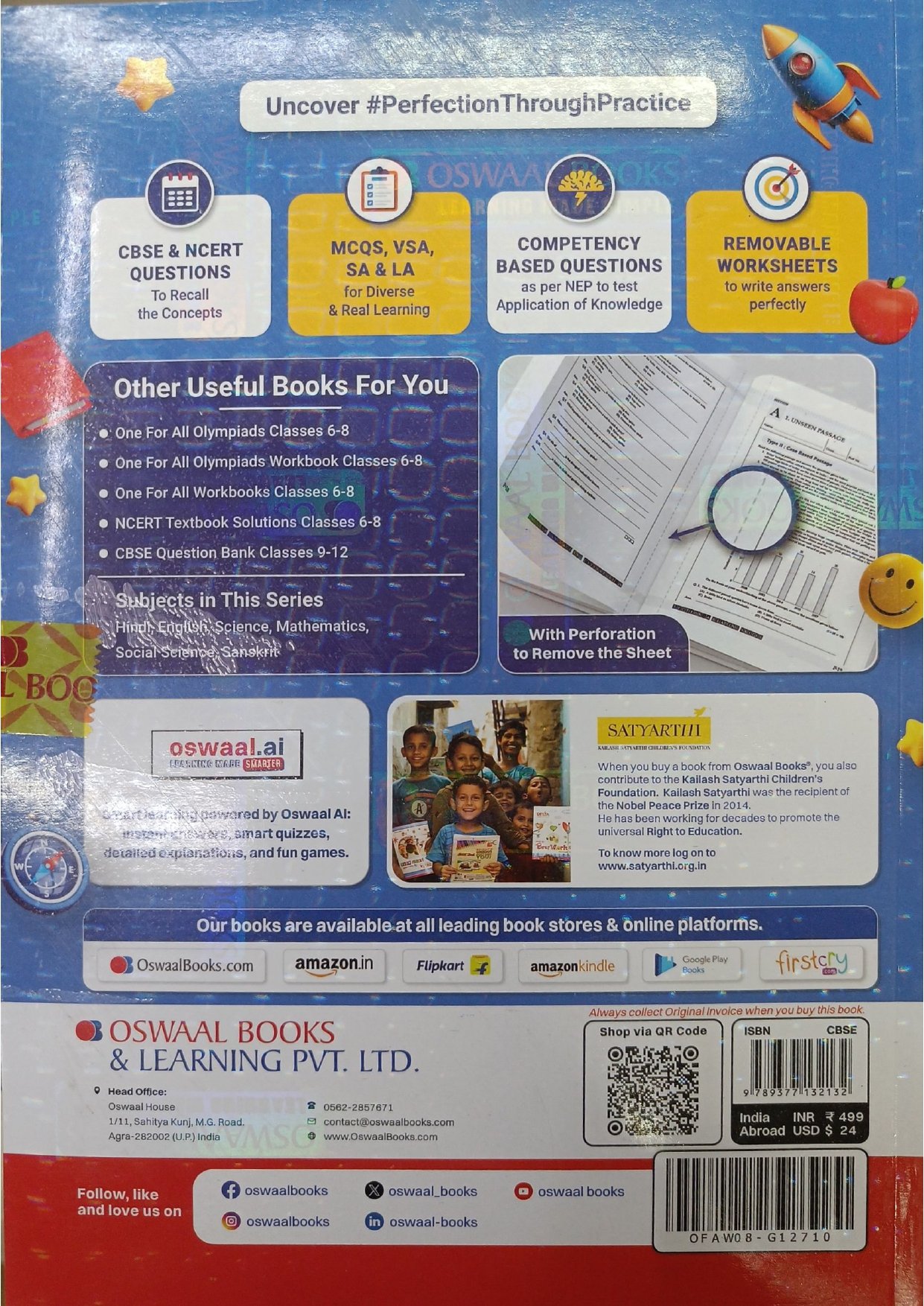 Oswaal One For All Workbook – Class 8 Mathematics (Ganita Prakash) Part-2 - Image 2