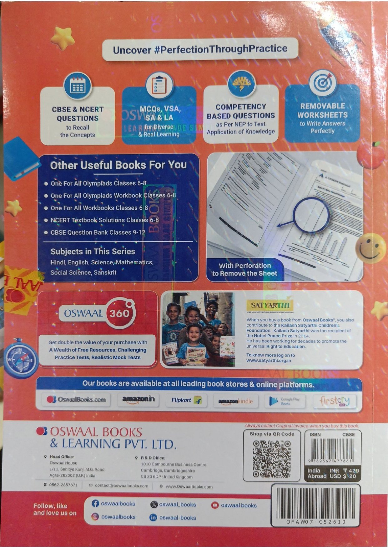 Oswaal One For All Workbook – Class 7 English - Image 2