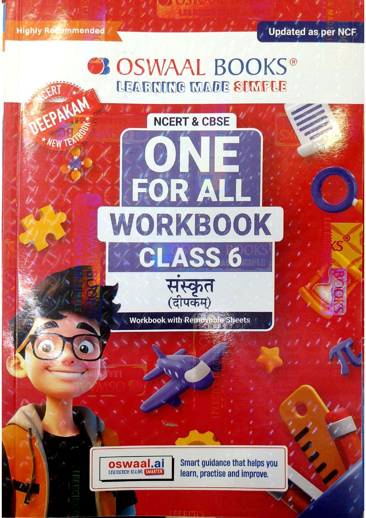 Oswaal Books One For All Workbook Class 6 Sanskrit (Deepakam)
