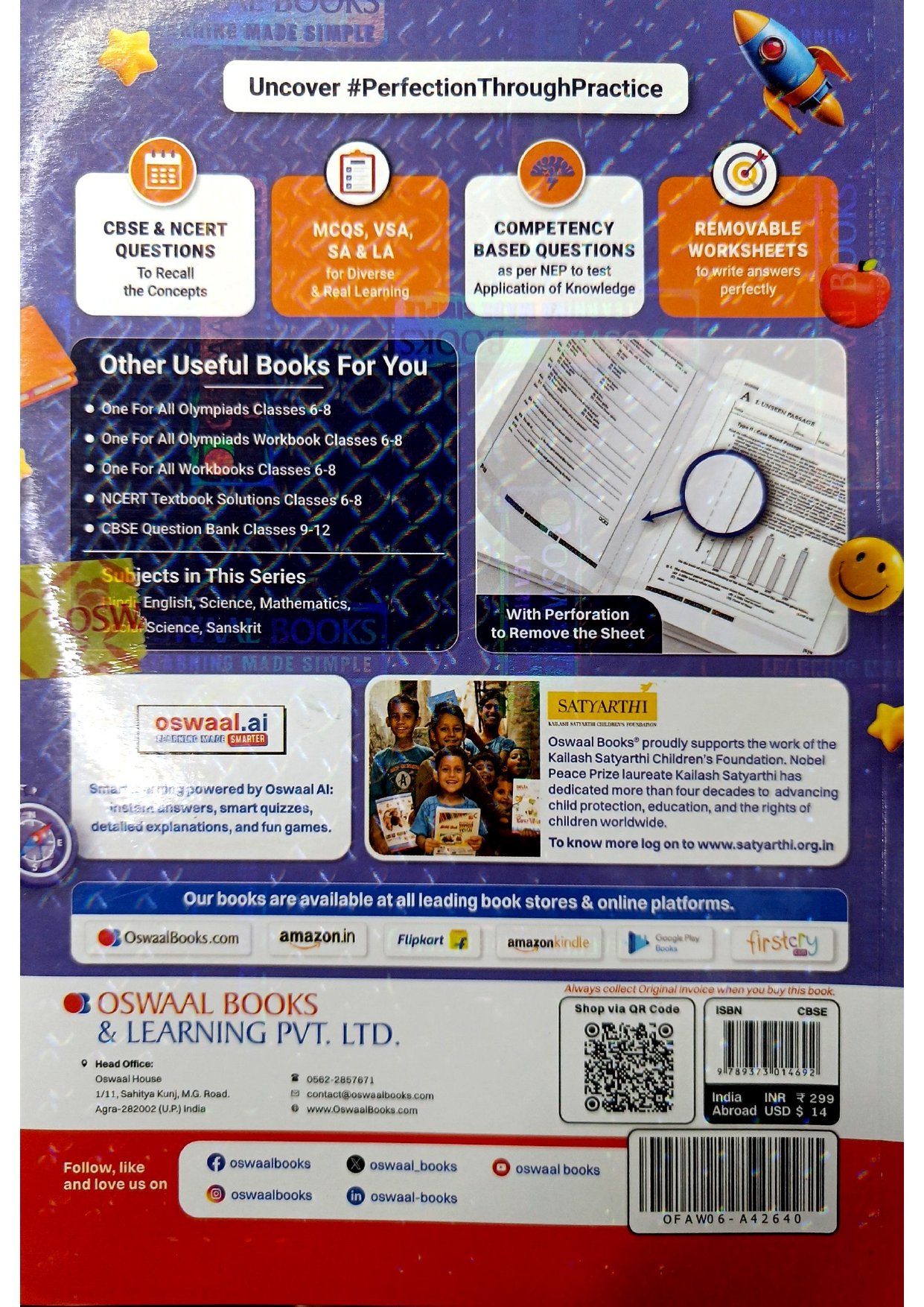 Oswaal Books One For All Workbook Class 6 Sanskrit (Deepakam) - Image 2