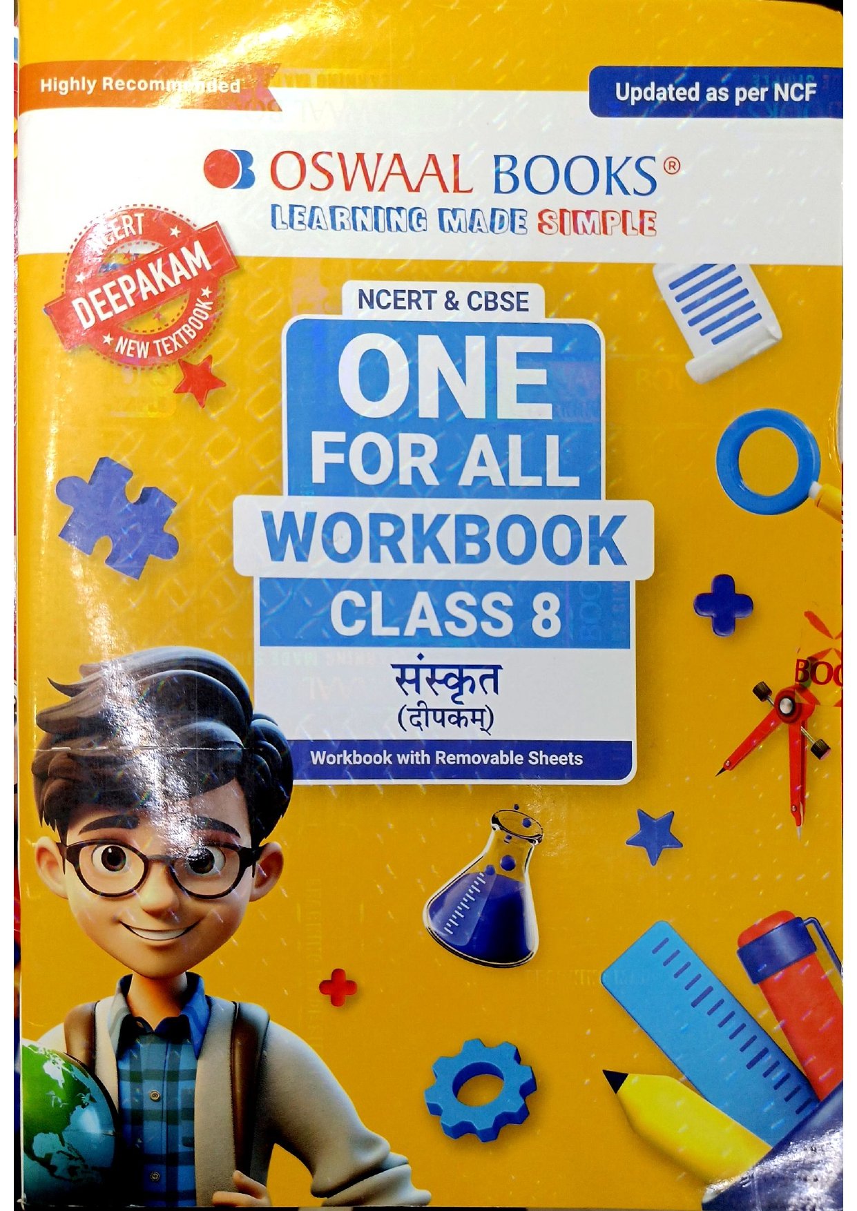 Oswaal Books One For All Workbook Class 8 Sanskrit (Deepakam)