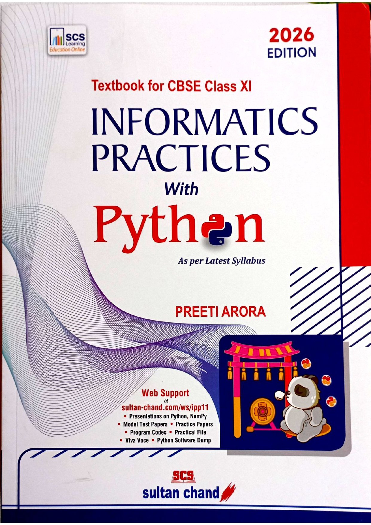 Informatics Practices with Python for CBSE Class 11 (2026 Edition) | Preeti Arora | Sultan Chand