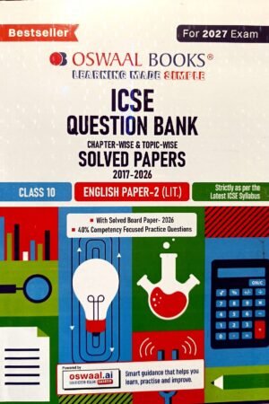 Oswaal ICSE Question Bank Class 10 English Paper-2 (Literature)