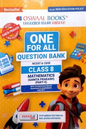 Oswaal One for All Question Bank Class 8 Mathematics (Ganita Prakash Part 2) | CBSE & NCERT | Latest NEP 2020 Edition
