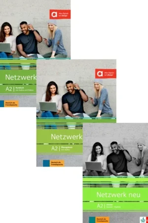 Netzwerk Neu A2 Textbook + Workbook + Glossar Audios Available on Allango (Set Of 3 Books ) GERMAN