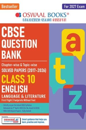 Oswaal CBSE Question Bank Class-10 ENGLISH LANG & LIT. Chapter & Topic-wise Solved Papers (2017-2026)